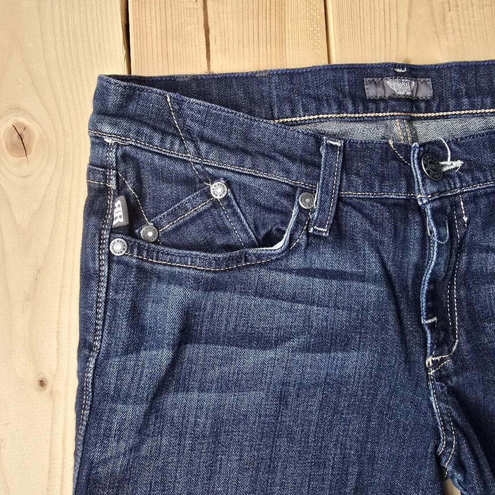 Rock & Republic Stella Straight Leg Blue Denim Jeans Size 30 - Picture 6 of 13